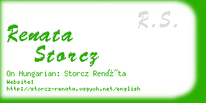 renata storcz business card